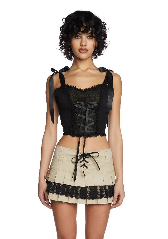 Charming Demeanor Corset Top