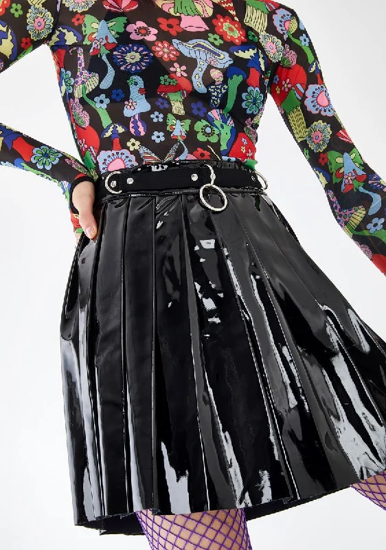 Killer Dress Code PVC Skirt