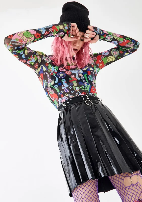 Killer Dress Code PVC Skirt