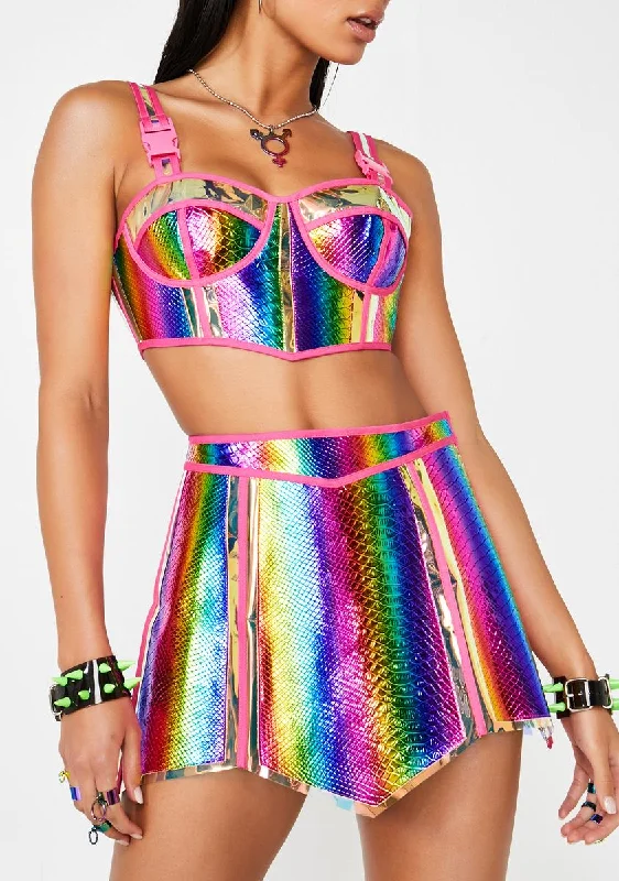 Prismatic Empress Hologram Skirt