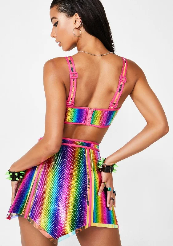 Prismatic Empress Hologram Skirt