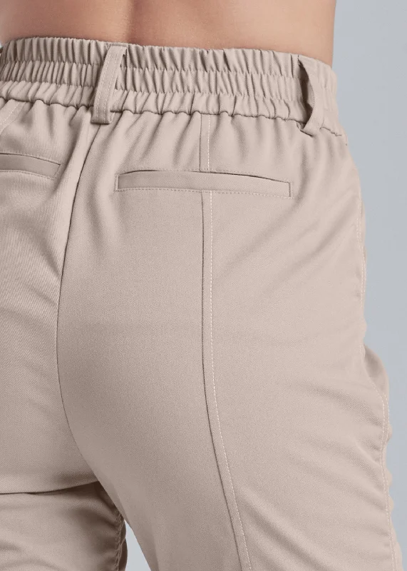 Rouched Cargo Pant - Taupe