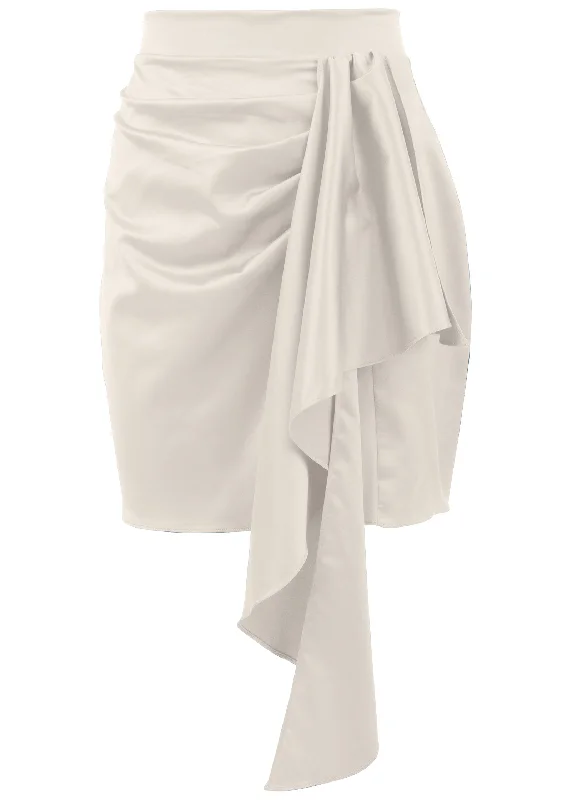 Ruffle mini skirt - Off White