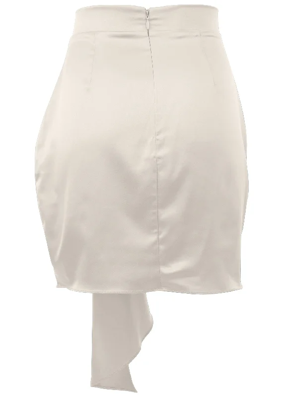 Ruffle mini skirt - Off White