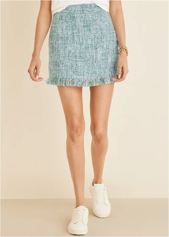 Terrace tweed mini skirt - Blue Multi