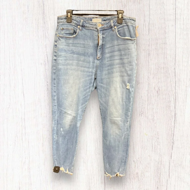 Blue Denim Jeans Skinny Loft, Size 12