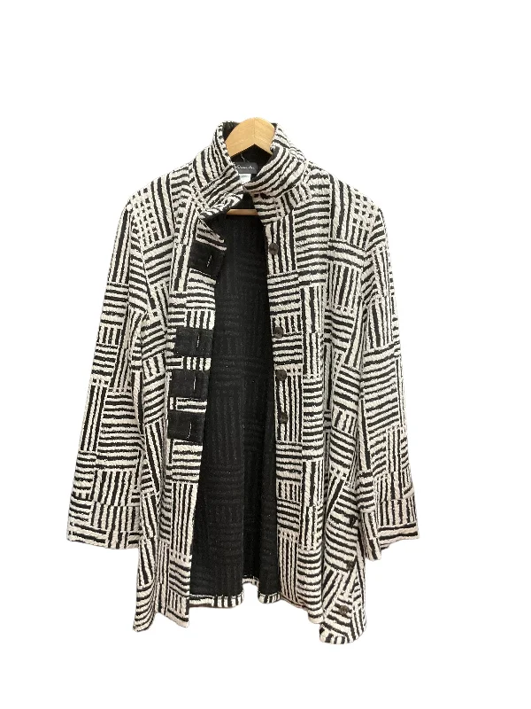 Coat Other By Clothes Mentor In Black & White, Size: L