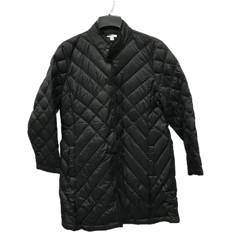 Coat Puffer & Quilted By J. Jill In Black, Size: Petite L