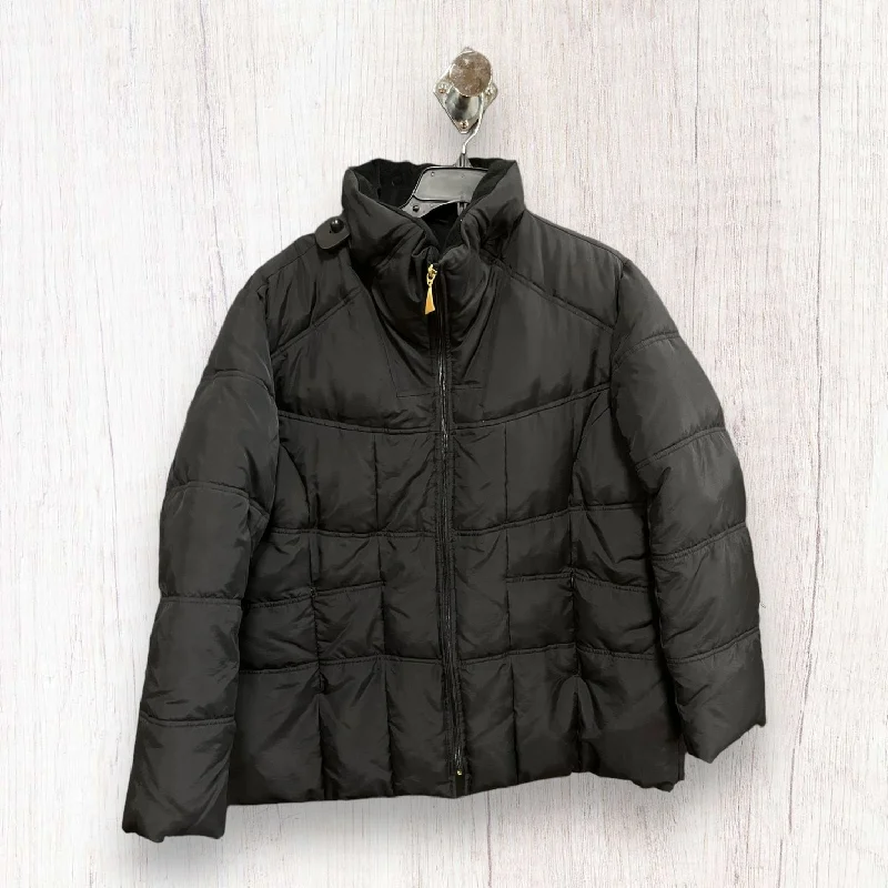 Coat Puffer & Quilted By Liz Claiborne In Black, Size: 2x