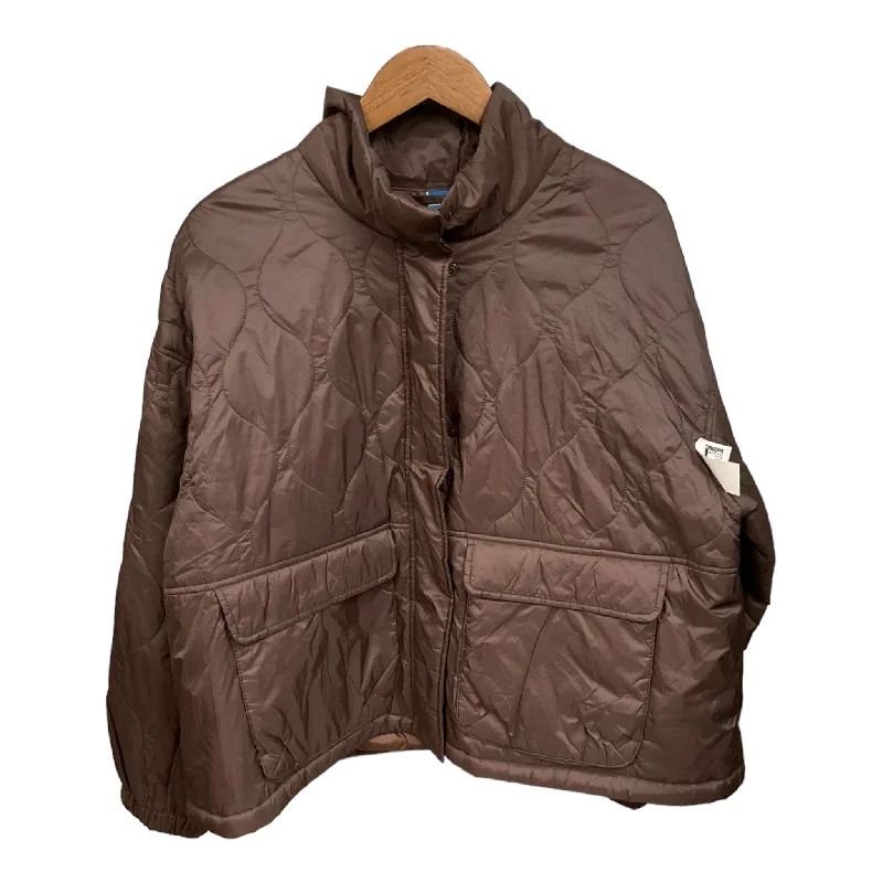 Coat Puffer & Quilted By Old Navy In Brown, Size: L