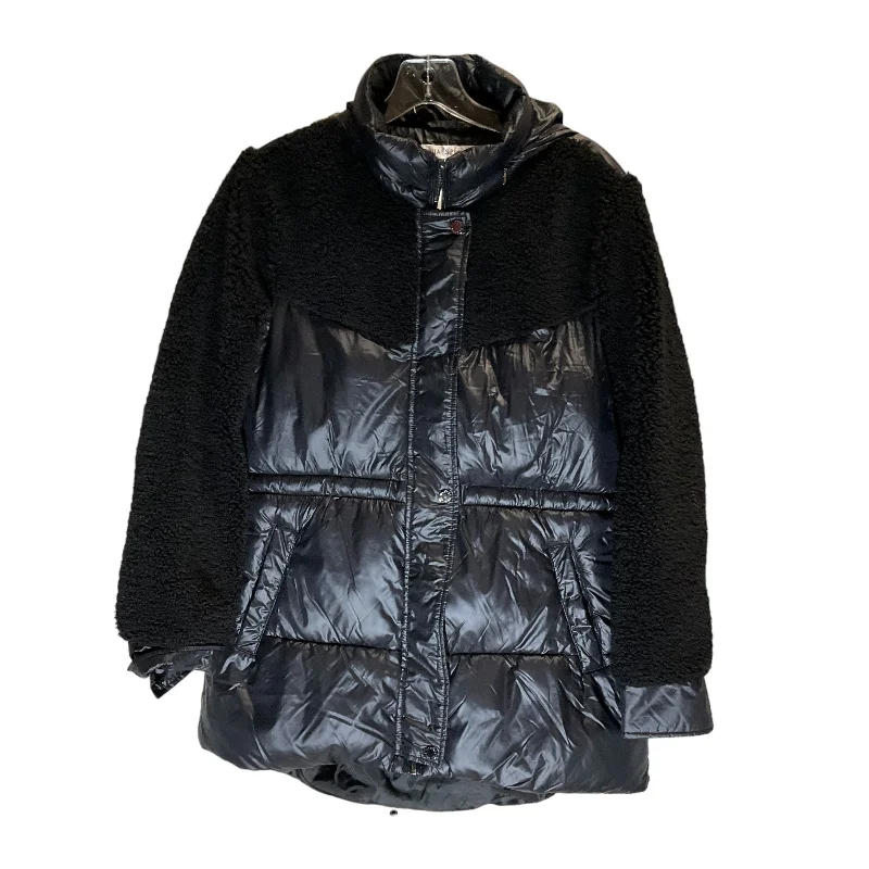 Coat Puffer & Quilted By Via Spiga In Black, Size: M