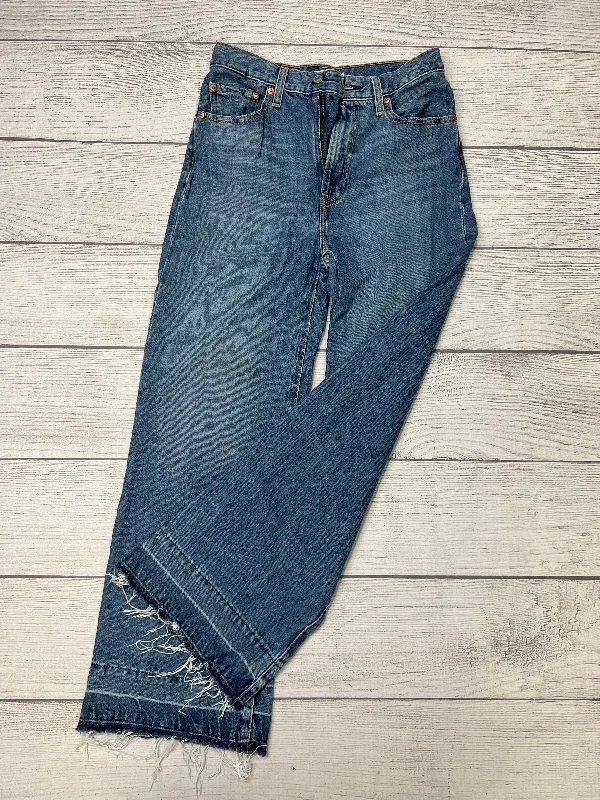 Denim Jeans Wide Leg Levis, Size 4