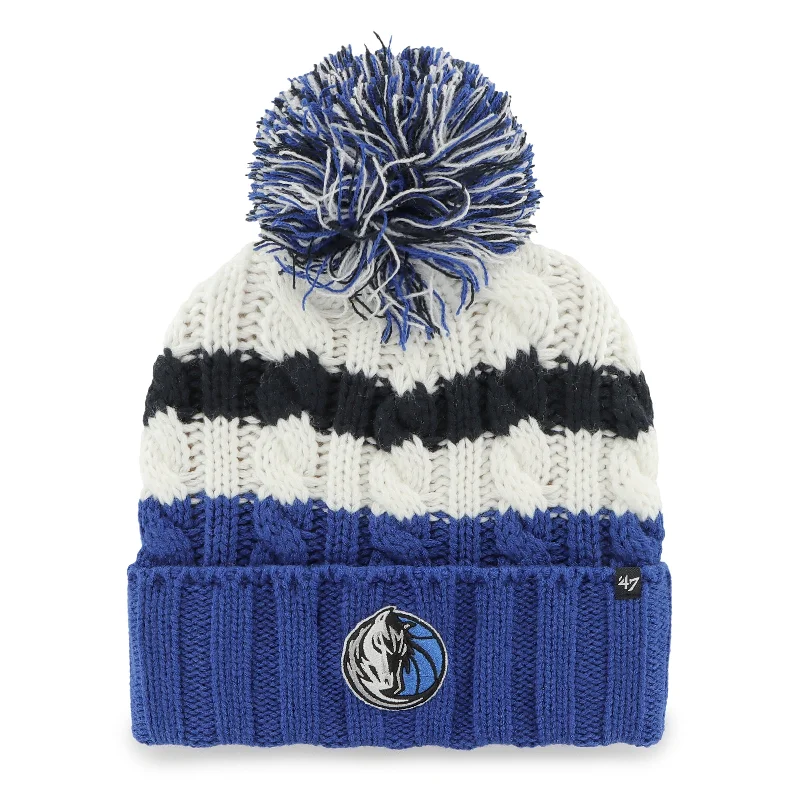 DALLAS MAVERICKS 47 BRAND WHITE HORSEHEAD POM KNIT