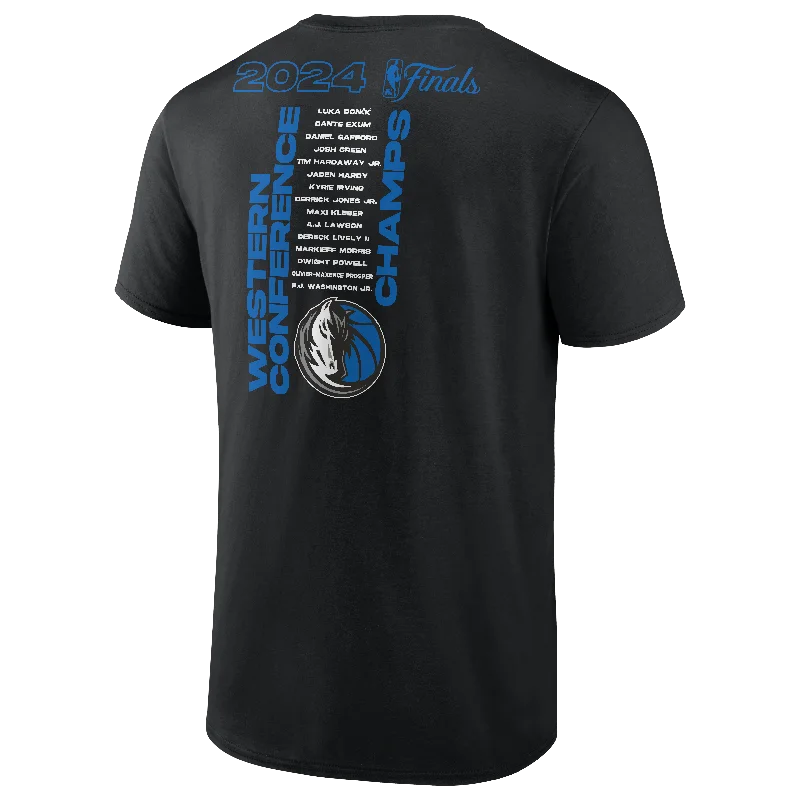 DALLAS MAVERICKS FANATICS WESTERN CONFERENCE CHAMPIONS BLACK TEE