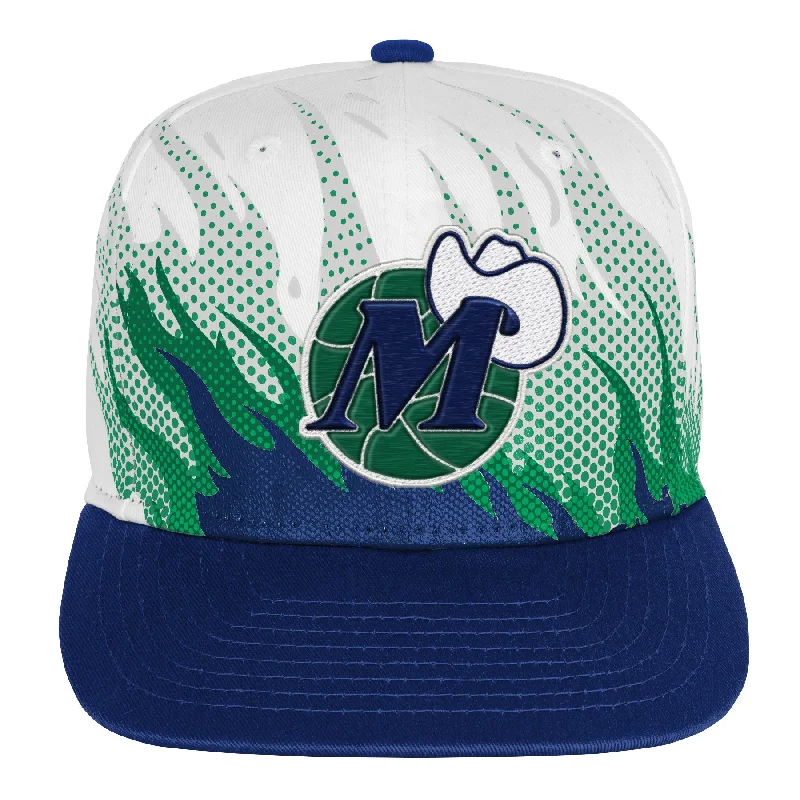 DALLAS MAVERICKS MITCHELL & NESS OUTERSTUFF YOUTH HARDWOOD CLASSIC FIRE ADJUSTABLE CAP