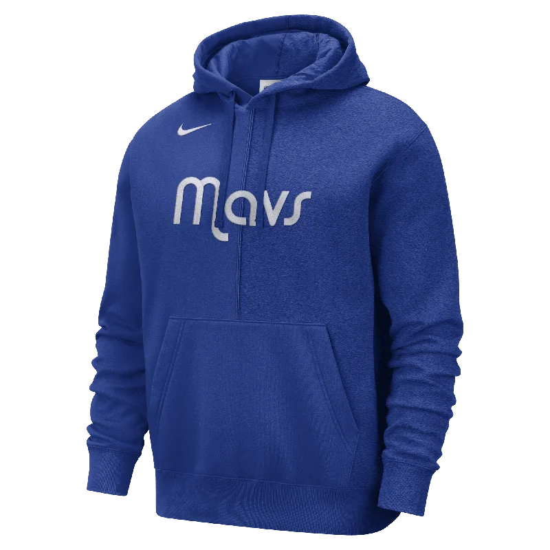 DALLAS MAVERICKS NIKE 2022 COURTSIDE ROYAL PULLOVER HOODIE