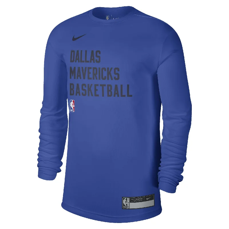 DALLAS MAVERICKS NIKE ROYAL BLUE LONG-SLEEVE TEE