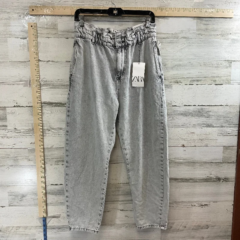 Grey Denim Jeans Cropped Zara, Size 6