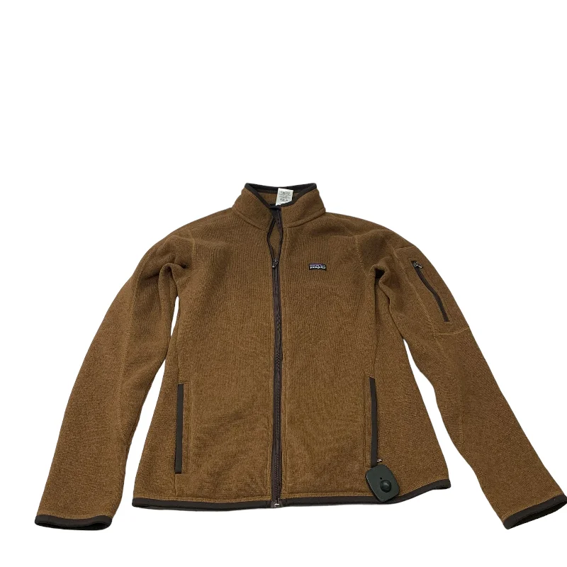 Jacket Fleece By Patagonia In Brown, Size: S