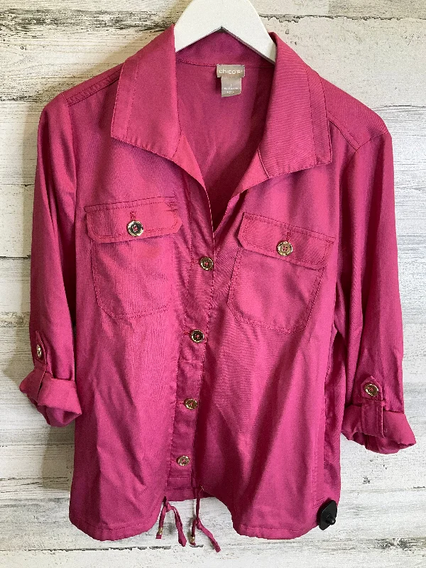 Jacket Other By Chicos In Pink, Size: M