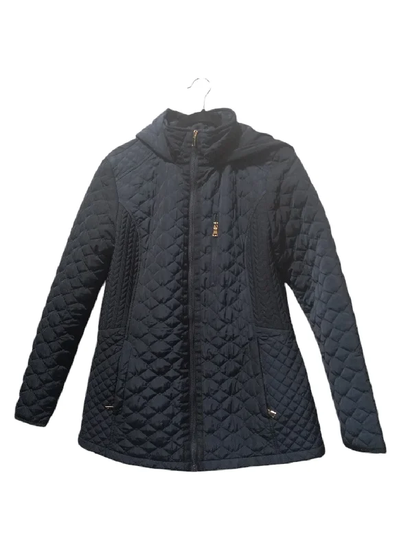 Jacket Puffer & Quilted By Jones New York In Navy, Size: M