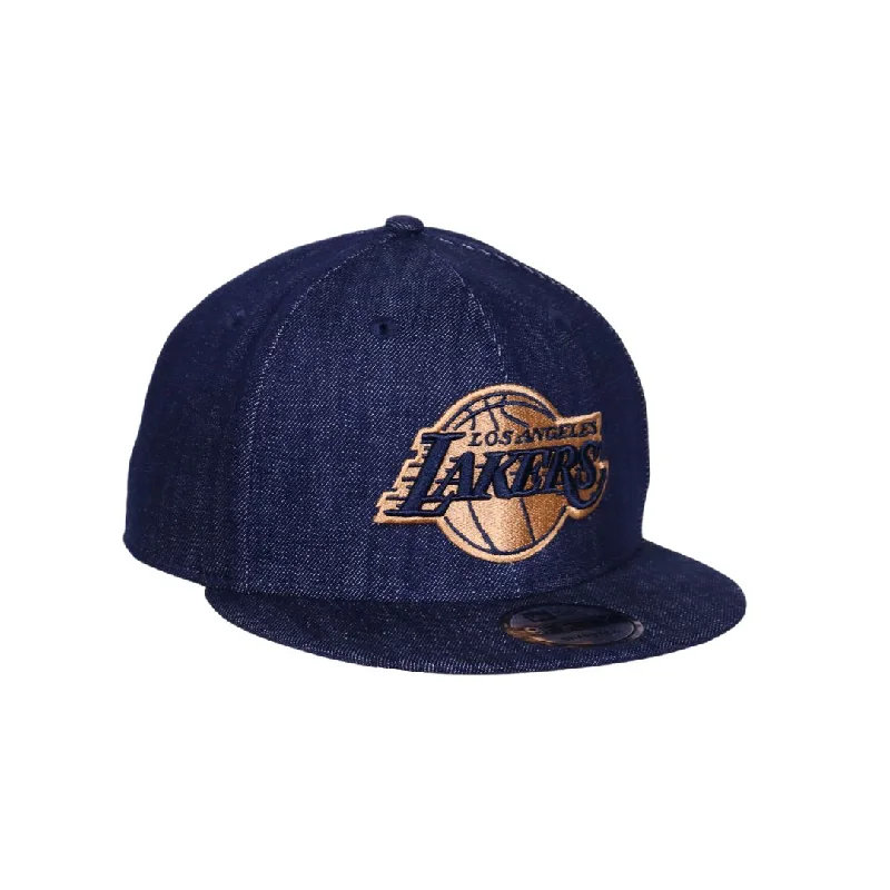 Los Angeles Lakers Arena EX Denim Tan Logo Snapback