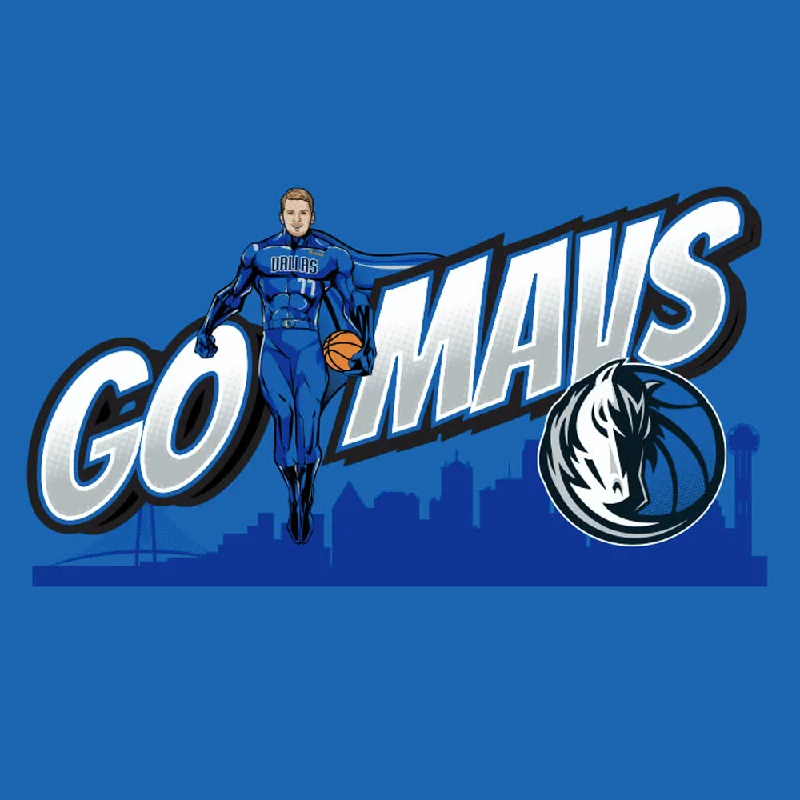 DALLAS MAVERICKS GO MAVS LUKA SUPERHERO TEE