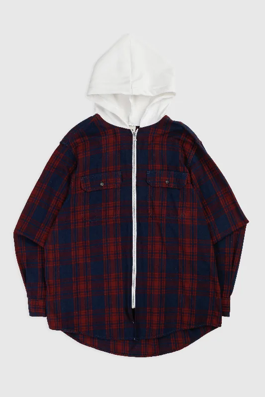 Unisex Rework Hooded Flannel - XL