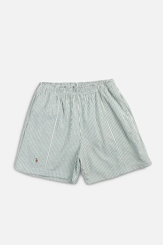 Unisex Rework Oxford Boxer Shorts - L