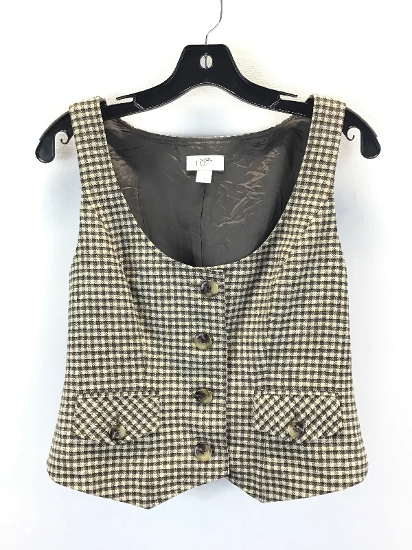 Vest Other By Loft In Checkered Pattern, Size: 6