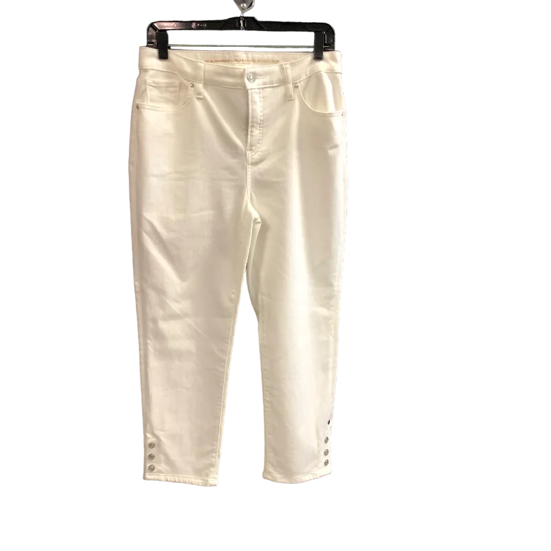 White Jeans Cropped Chicos, Size 8