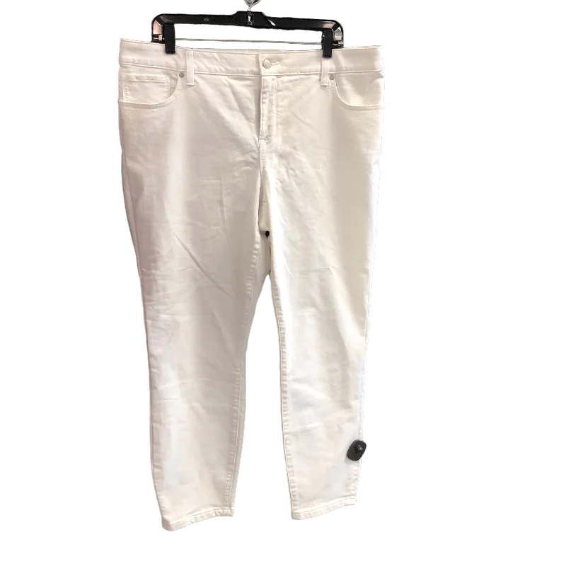 White Jeans Straight Sonoma, Size 2x