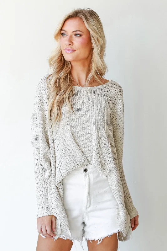 Let's Get Away Loose Knit Sweater