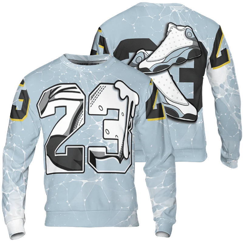 NastyJamz Blue Grey 13s Sweatshirt Match 23 Sneaker  3D All-Over Print