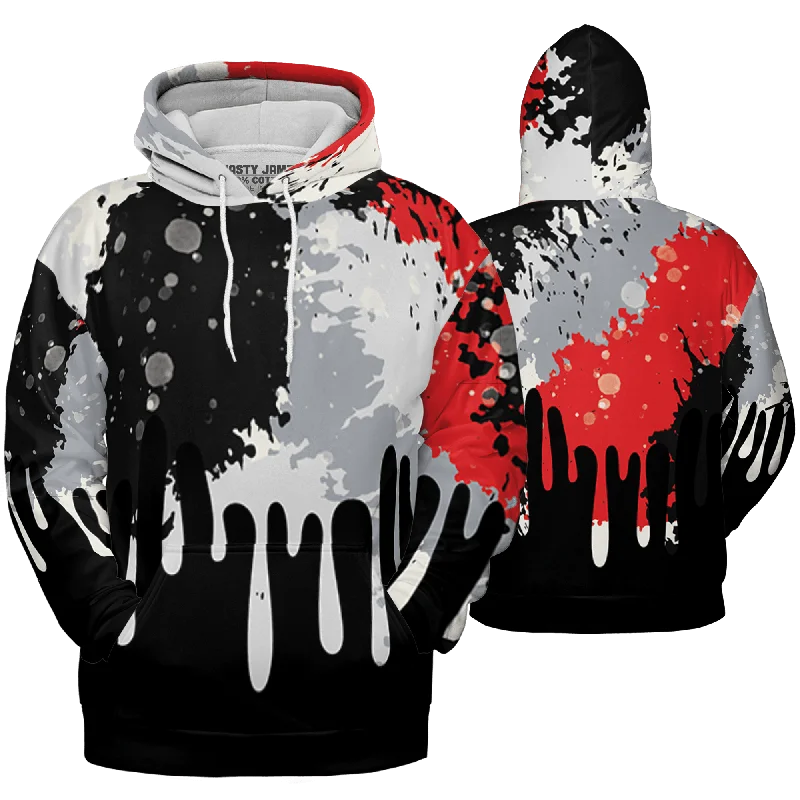 NastyJamz Bred Reimagined 4s Hoodie Match Colorful 3D All-Over Print Art