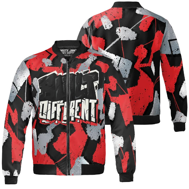 NastyJamz Bred Reimagined 4s Jacket Match Built Different 3D All-Over Print Broken