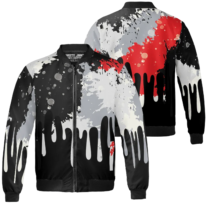 NastyJamz Bred Reimagined 4s Jacket Match Colorful 3D All-Over Print Art