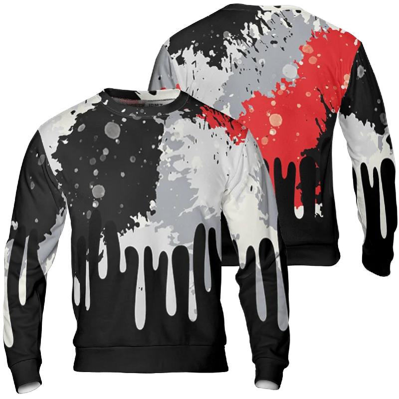 NastyJamz Bred Reimagined 4s Sweatshirt Match Colorful 3D All-Over Print Art