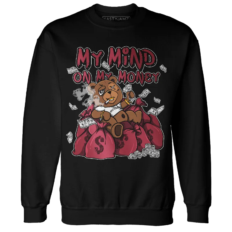 NastyJamz High 85 Metallic Burgundy 1s Sweatshirt Match My Mind On My Money BER