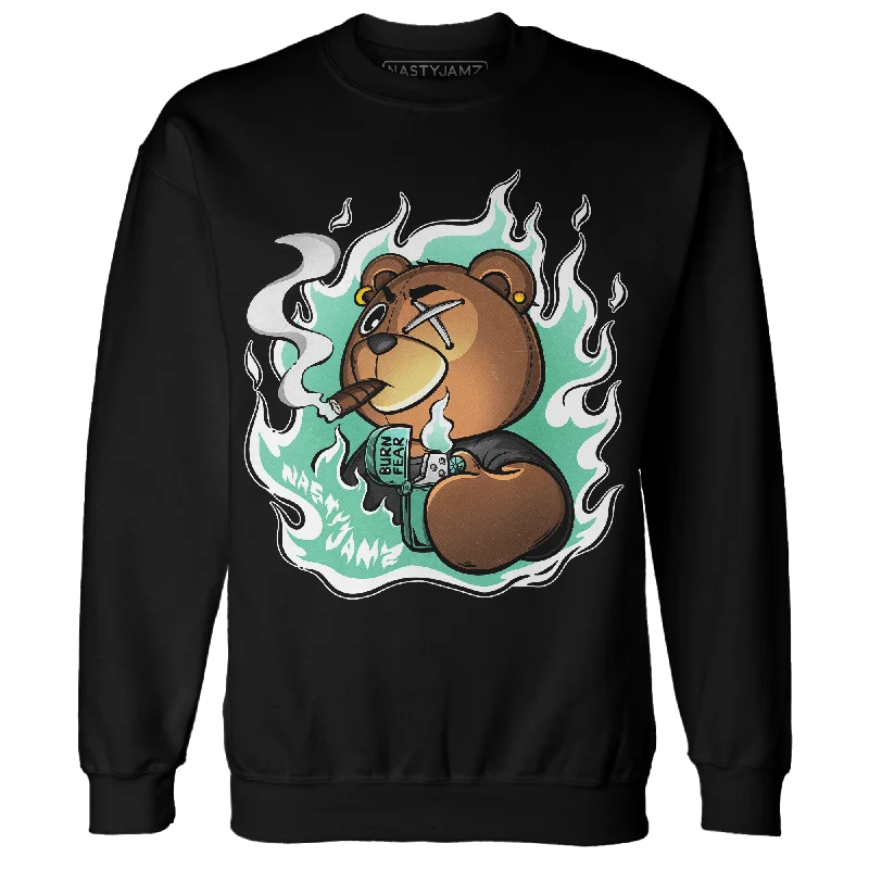 NastyJamz High OG Green Glow 1s Sweatshirt Match BER Burn Fear