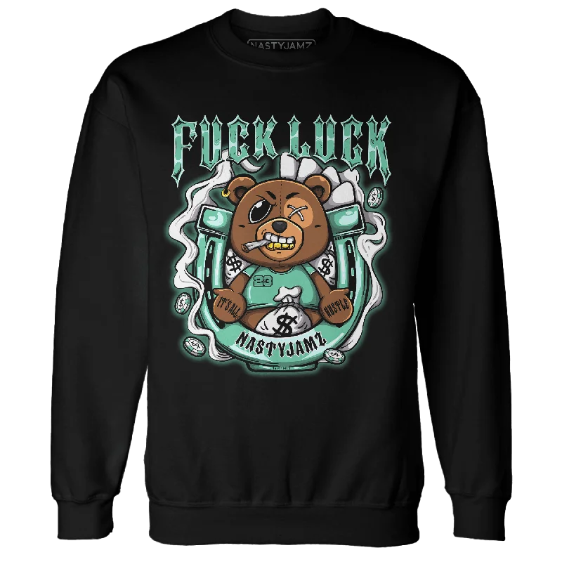 NastyJamz High OG Green Glow 1s Sweatshirt Match F Luck BER