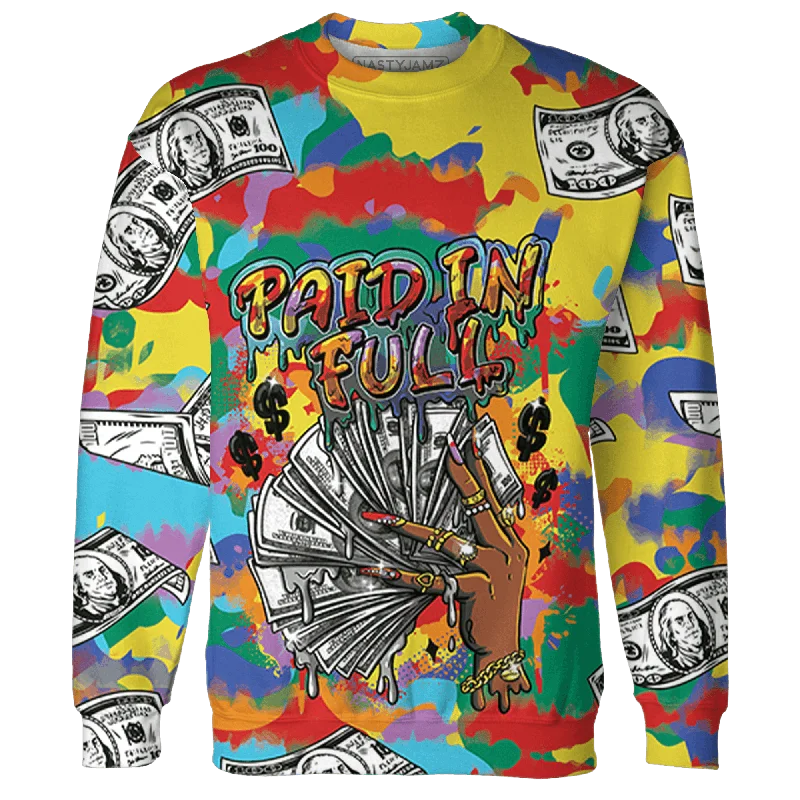 NastyJamz Mid GS Six Championships 1s Sweatshirt Match Paid In Full 3D All-Over Print