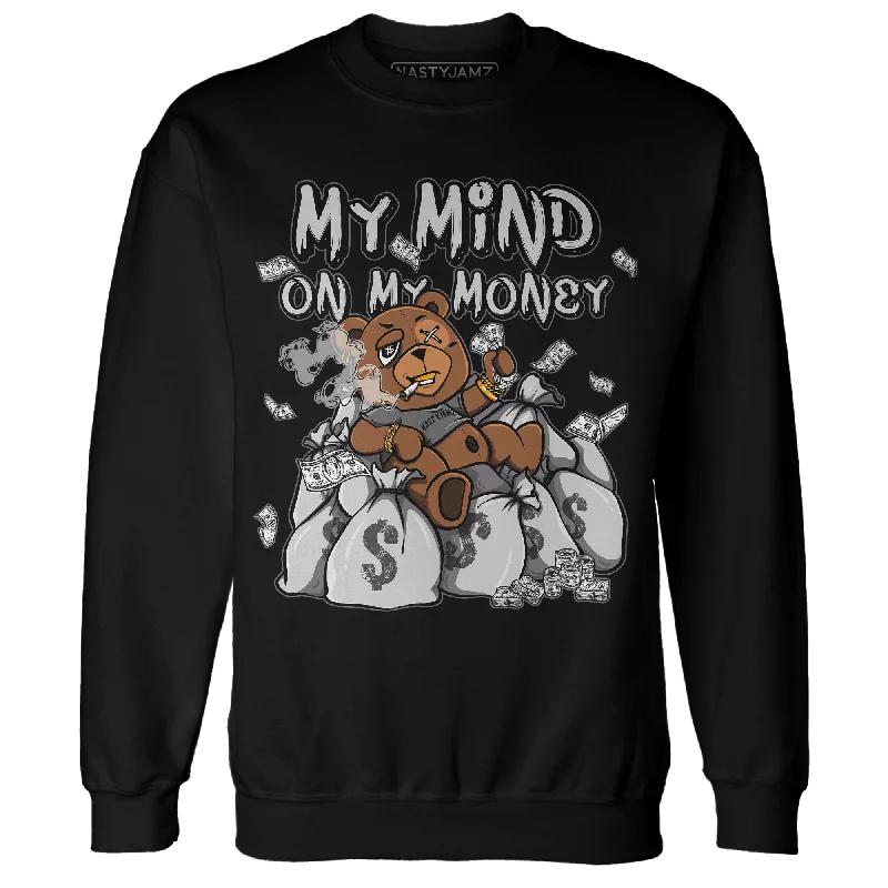 NastyJamz Retro High OG Black White 1s Sweatshirt Match My Mind On My Money BER