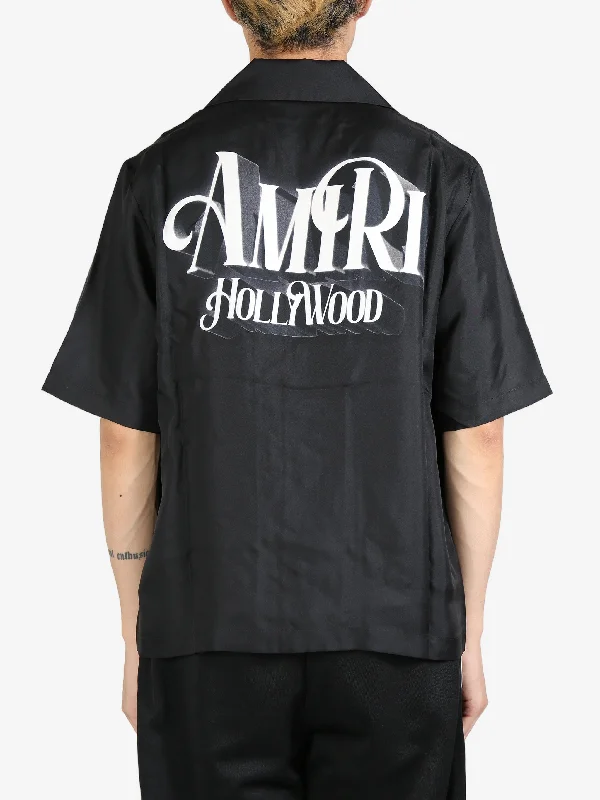 AMIRI Men Credits Bowling Shirt