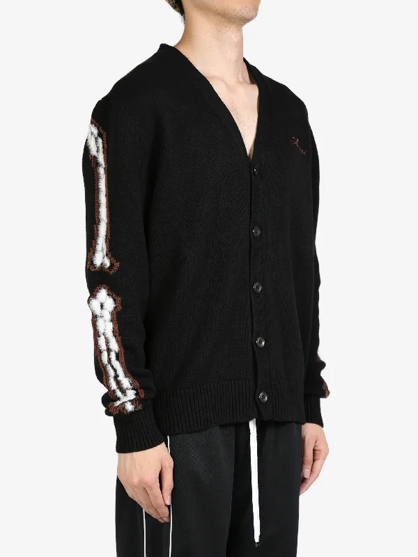 AMIRI Men Leopard Bones Cardigan