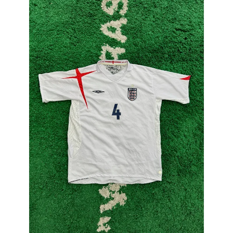 England 2005-2007 Home Shirt XL Gerrard 7/10