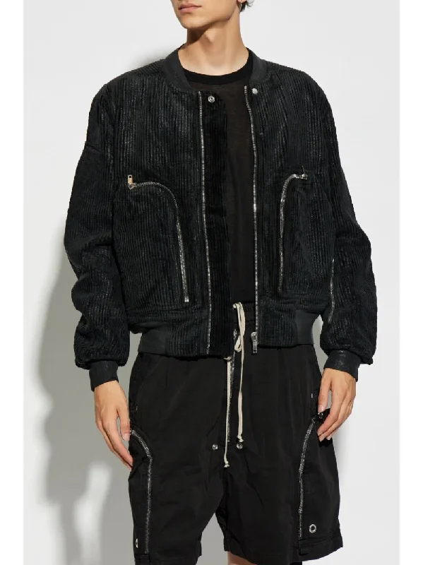 RICK OWENS DRKSHDW Men Bauhaus Corduroy Flight Bomber