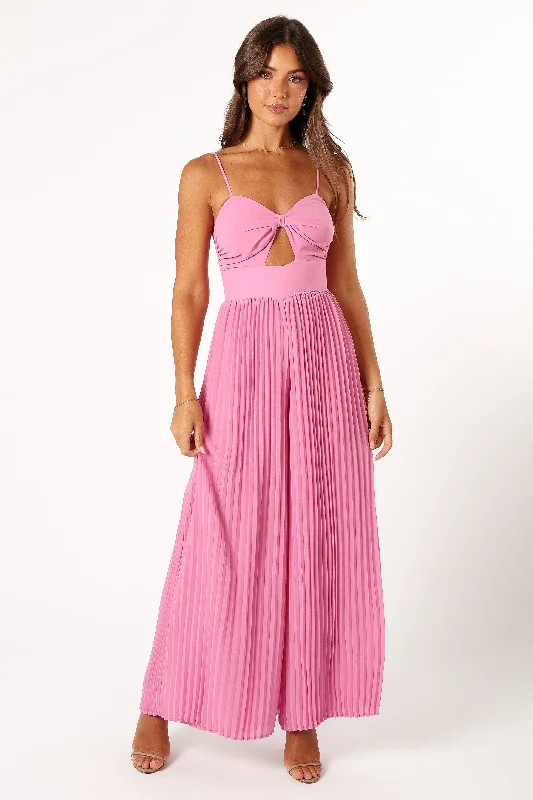 Alice Wide Leg Jumpsuit - Pink