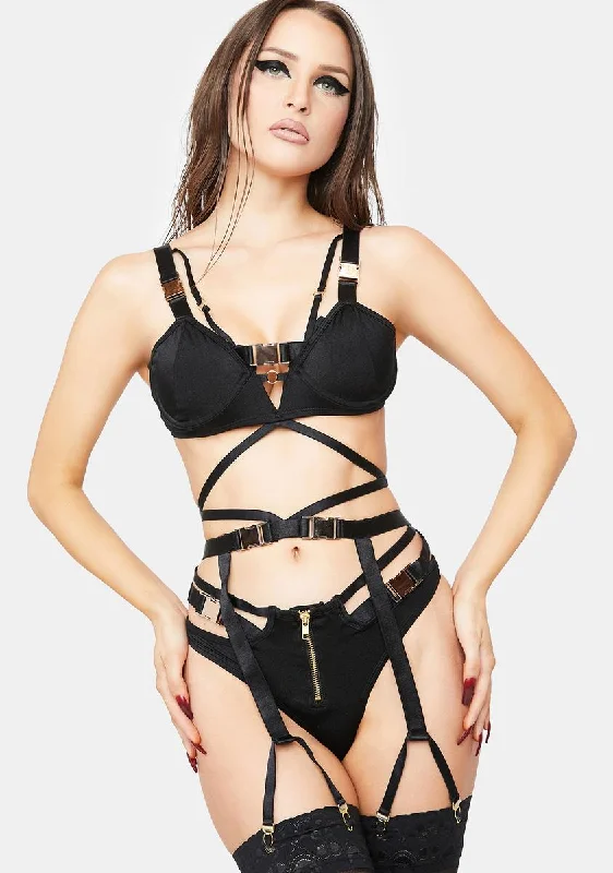 Buckle Up Lingerie Set