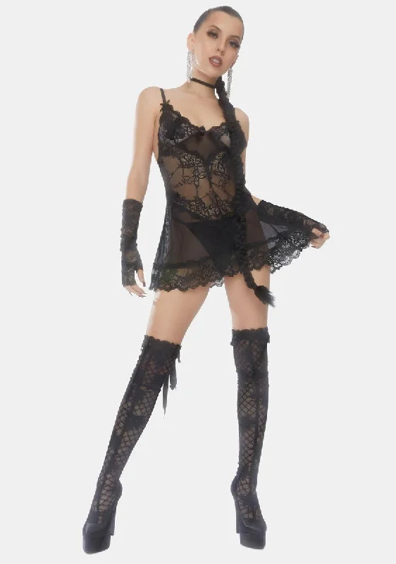 Dark Valentina Vixen Lace Babydoll